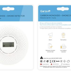 detector de monóxido de carbono y humo Garza